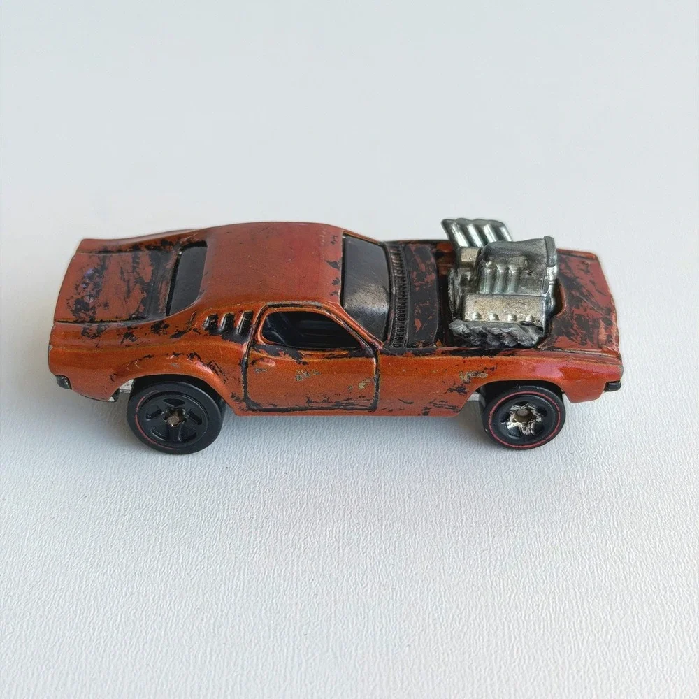 Vintage 1970 Hot Wheels Redline Rodger Dodger Orange Rare Dodge Challenger